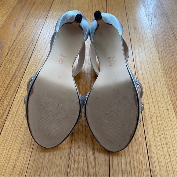 Caparros Silver Studded Rhinestone Heels - Picture 4 of 6